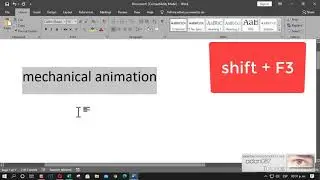 Word change from uppercase to lowercase and proper case