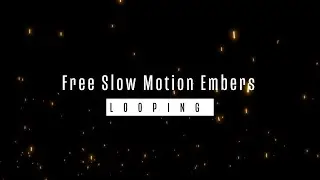 Free Slow-Mo Looping Embers to add to your Lo-fi hiphop video (and short films)
