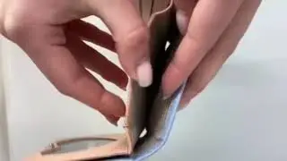 Кошелек голубой