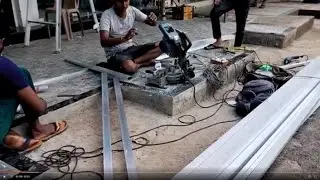 ACP paneling sheet fitting for shop, work, how to make acp paneling, mahi kaju,
