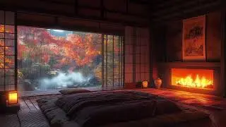 Garden Tokyo 🍁🔥 LOFI Music [Rainy & Peaceful]