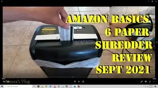 Amazon Basics 6 Paper Sheets and Credit Card Shredder Sept 2021