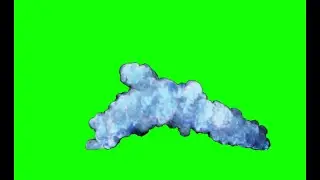green screen blue flame effect