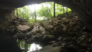 Flying a drone in a flooded  Tennessee cave