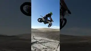 KX450 Jumping at Dunes