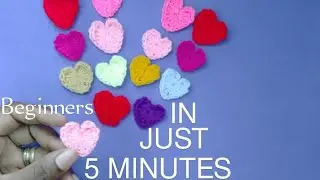 🧶How To: Easy Crochet Heart❤️NO MAGIC Ring /Beginners Guide #valentinesdaycraftideas