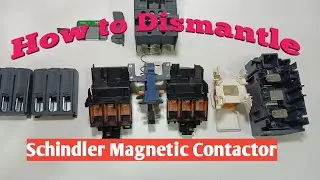 Schneider magnetic contactor! How to open/repair magnetic contactor