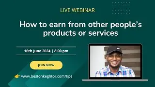 How To Earn From Other People's Product or Services - Introduction To Affiliate Marketing in 2024