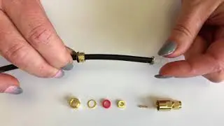 Montageanleitung-136: SMA-Reverse Stecker, 50 Ohm, vergoldete Lötausführung, RG 58