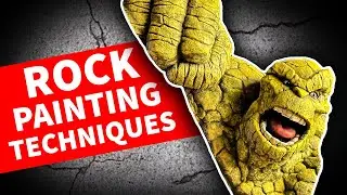 How to Paint Stone Texture on Rock Creature THING 3D Print