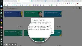 GOOGLE CLASSROOM: ARCHIVE OR COPY?