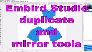 EMBIRD STUDIO:  Duplicate and mirror nodes and do half the digitizing!