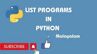 LIST PROGRAMS  in Python(+1/+2 COMPUTER SCIENCE/INFORMATION PRACTICES)