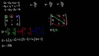 Cramer's Rule - 3x3 Linear Equation | Numerical Methods
