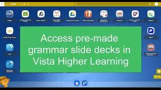 Grammar Slide Decks in Vista Higher Learning