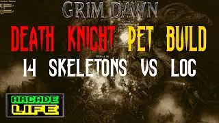 Grim Dawn DK Pet Build versus Log - HCU - full final vanilla mission - 14 skeletons - v1.1.9.1