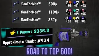 Splatoon 3 - How a top 1,000 H-3 Nozzlenose plays in X battle! #RoadToTop500 Part 1/2.