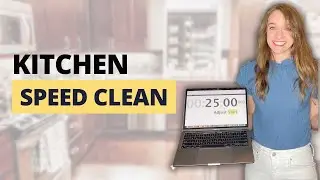 Kitchen Speed Clean With Me 🏃‍♀️💨🧼