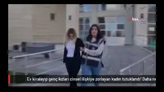 Turkish Woman Involved in Prostitution Crime Caught And Handcuffed From The Back And Arrested