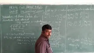 FEA unit II Topic; shape function derivation of quadratic bar element ( global co ordinates)