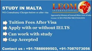 How to apply Malta Study Visa | Complete Process Guide | Tution Fee after Visa | Apply without IELTS