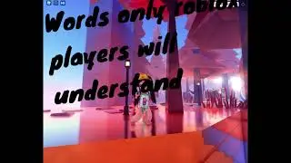Words that only roblox players will understand