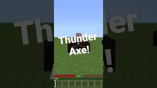 THUNDER AXE in Minecraft Bedrock!