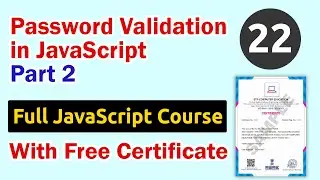 Password Validation in JavaScript Part 2