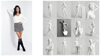 AI Model Posing in a Fengs Way