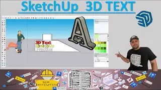 BIM-VDC | SketchUp Tutorial | How to Use 3D Text Tool in SketchUp