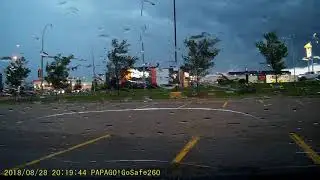 AB storm. Aug. 28, 2019. Whitecourt, AB., Canada.