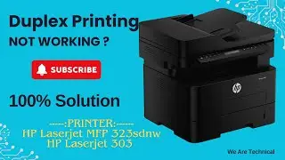 HP Laser MFP 303dw, 323sdnw Both Side Printing Printing Solution. 
