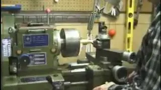 Broaching a square hole in brass