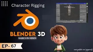 EP67 Character Rigging In Blender 3D In Hindi ||  Human-Meta Rig || Armature Modifier In Blender