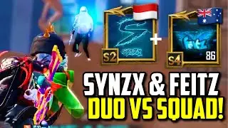 SYNZX & FEITZ DUO VS SQUAD!! | PUBG Mobile