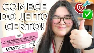 ✅🎯 COMECE DO JEITO CERTO! DICAS PARA QUEM ESTÁ COMEÇANDO A ESTUDAR PARA O ENEM
