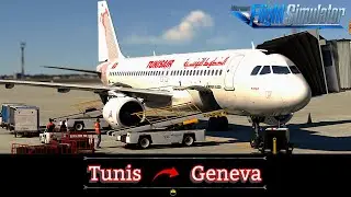 MSFS 2020 LIVE | Fenix Airbus A320 V2 (CFM) | Tunis (TAR) - Geneva (GVA) | Vatsim
