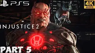 INJUSTICE 2 PS5 WALKTHROUGH GAMEPLAY PART 5 - SEA OF TROUBLES / No Commentary