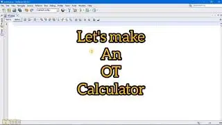 Simple OT Calculator with JAVA 🎇