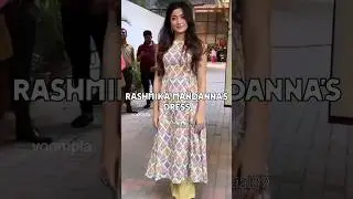 Rashmika Mandanna's Kurta Set ❤️ #rashmikamandanna #rashmika #celebritylook #fashion #recreatinglook