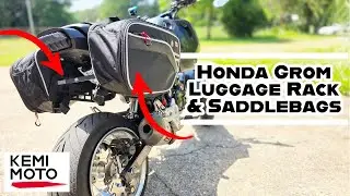 Honda GROM | Kemimoto Luggage Rack & Saddlebags Installation
