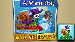 Snail Bob 2 - Chapter 4 Winter Story - Level 4-1 to 4-30 Walkthrough (3 Stars)