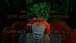 Freddy Krueger (LIVE-ACTION | DREAM WORLD) vs Pennywise (LIVE-ACTION | IT CHAPTER 1 & 2)