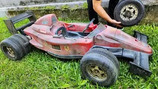Ferrari F1 Power Wheels - Restoration Abandoned Kids Car