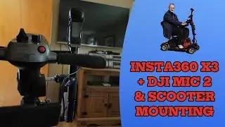Mobility Scooter with Quick Release bracket Insta360 X3, Action 4