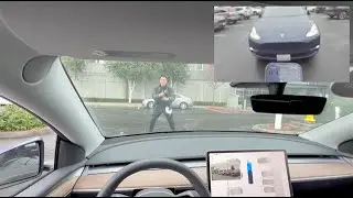 Tesla FSD v12.5.4.1 - Actual Smart Summon (ASS):  We UN-supervised now!