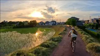 夕暮れ時ライド【ピストバイク】FIXED GEAR Sepedahan sore hari di jepang　#fixedgear#fixie#サイクリング