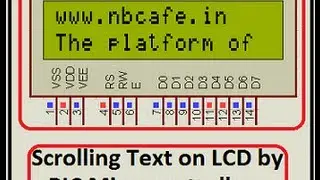 Scrolling Text on LCD by PIC Microcontroller