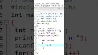 how to print all even numbers upt o n | 