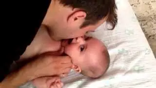 Baby tickle button